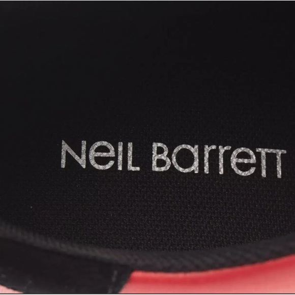 Women’s Neil Barrett Red Leather Tennis Trainer Thunderbolt Size 35 - Picture 7 of 7